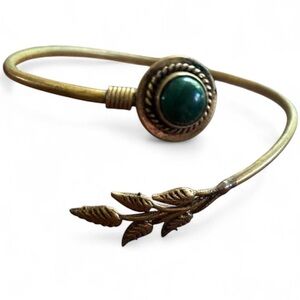 Gold and Green Leaf Band